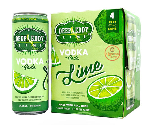 Deep Eddy Lime Vodka & Soda 4 Pack Canned Cocktails
