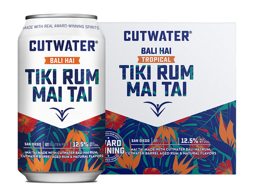 Cutwater Spirits Tropical Tiki Rum Mai Tai 4/12oz