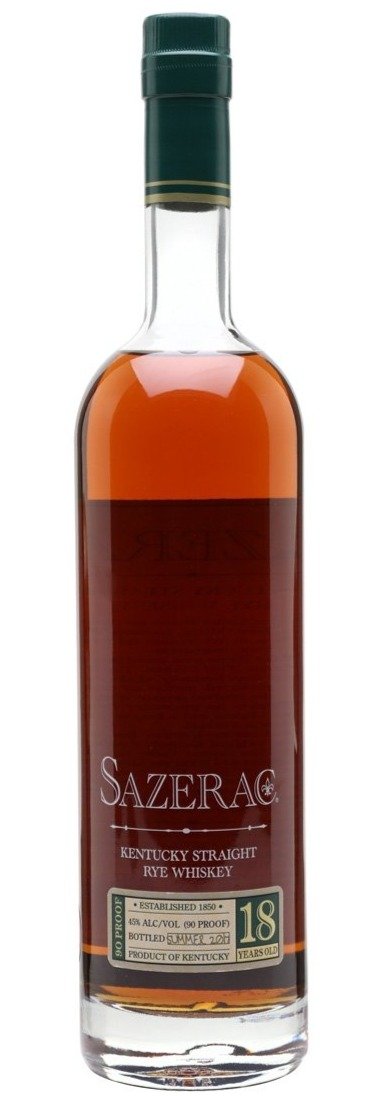 SAZERAC RYE 18 YEAR OLD 2012 750ml 90 Proof