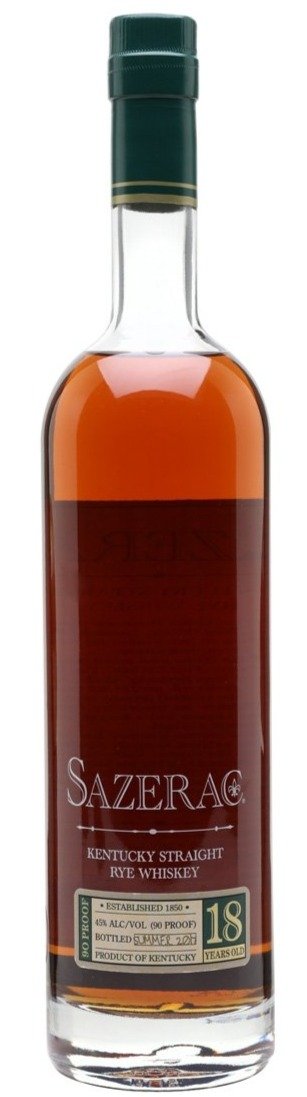 SAZERAC RYE 18 YEAR OLD 2016 750ml 90 Proof