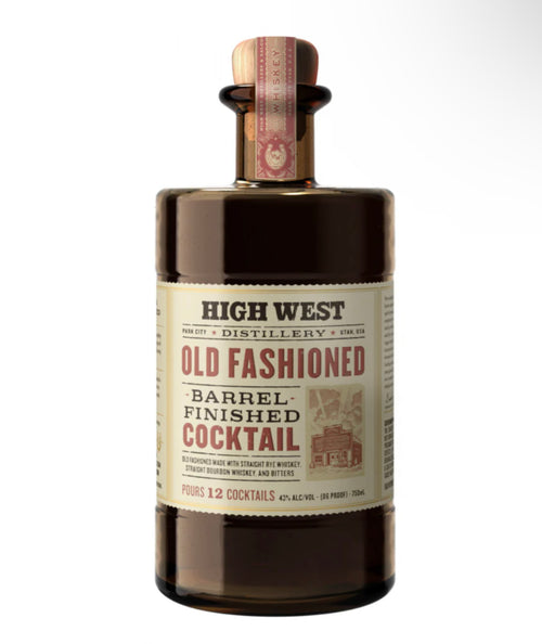 High West Old Fashioned Barrel Finished Cocktail