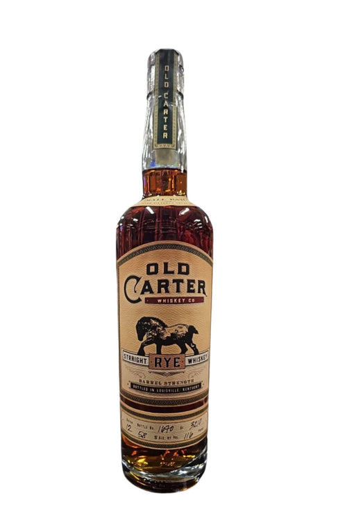 Old Carter Straight Rye Whiskey Batch #12 116 Proof