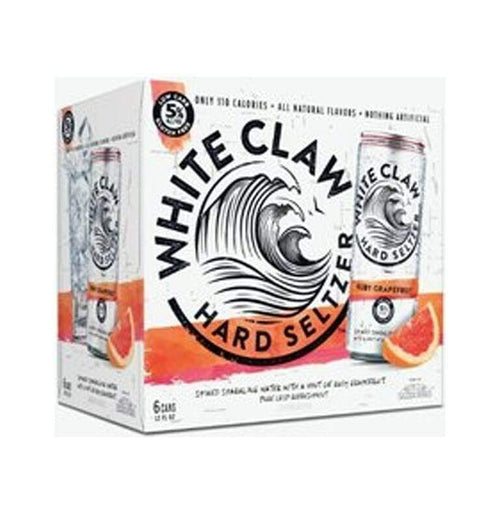 White Claw Hard Seltzer Ruby Grapefruit 12oz/6pk