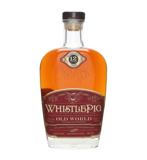 WhistlePig Old World 12 Year Old Cask Finish Rye Whiskey