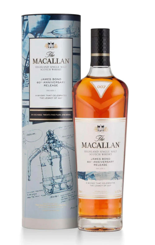 The Macallan James Bond 60th Anniversary Release Decade 1 700ml