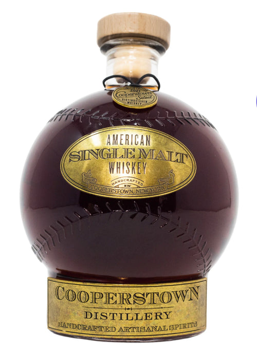 Cooperstown Select Single Malt Whiskey Baseball Decanter