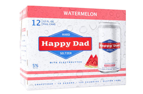 Happy Dad Hard Seltzer Watermelon 12 Pack