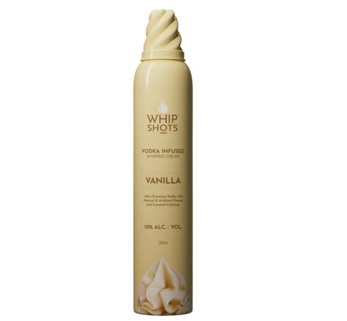 Whipshots Vanilla Vodka Infused Whipped Cream by Cardi B 375ml