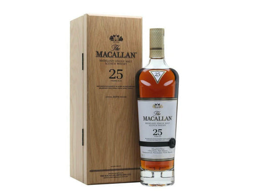 The Macallan 25 Year Sherry Oak Single Malt Scotch Whiskey 2021