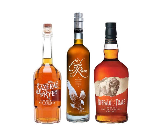 Sazerac Rye, Eagle Rare 10 Year & Buffalo Trace Bourbon Bundle